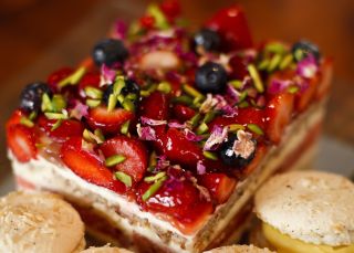 Dessert at the Black Star Bakery, Australia Street, Newtown