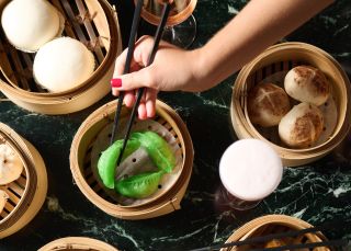 Yum cha dishes at JINJA, Macquarie Park