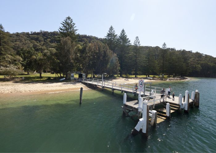 The Basin wharf at Pittwater in Ku-ring-gai Chase National Park