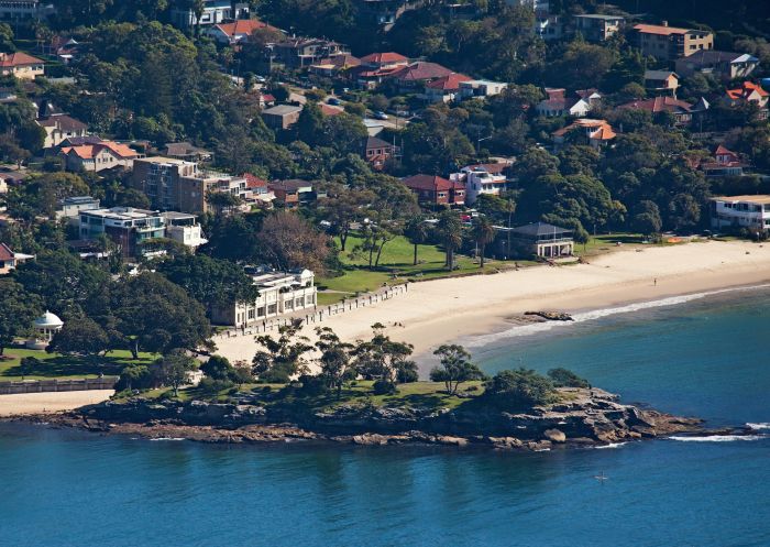 Aerial of Balmoral Beach at Mosman, Sydney North