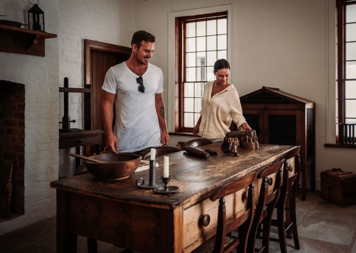 Couple touring Old Government House, Parramatta