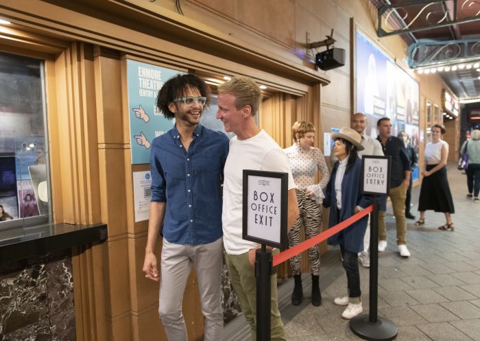 Patrons lining up to enter the Enmore Theatre, Enmore