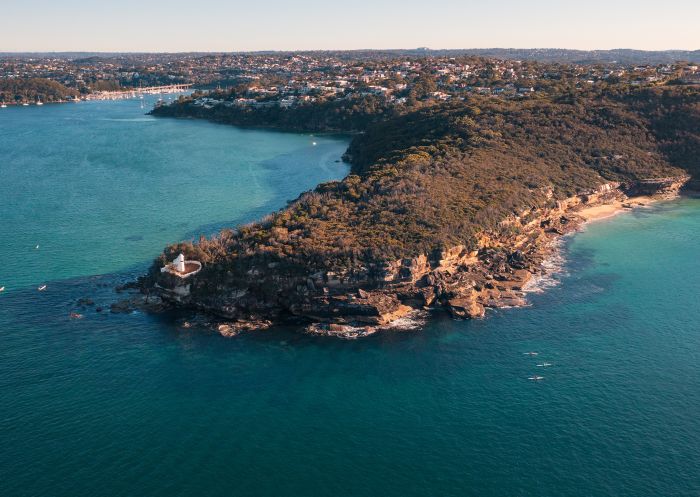 Grotto Point Lighthouse at the end of Dobroyd Head, Balgowlah Heights