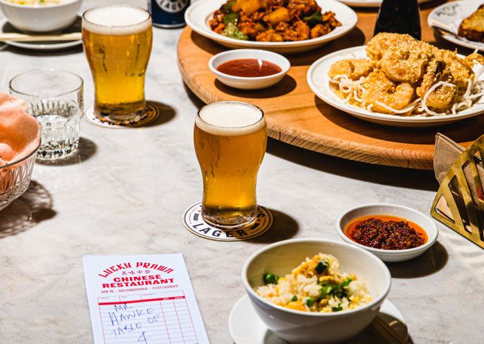 Selection of dishes at The Bob Hawke Beer & Leisure Centre, Marrickville