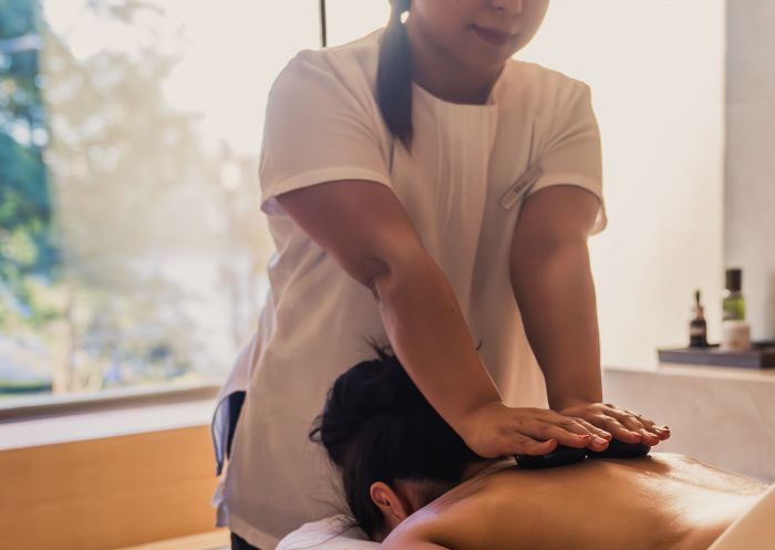 Hot stone massage at Park Hyatt, Sydney