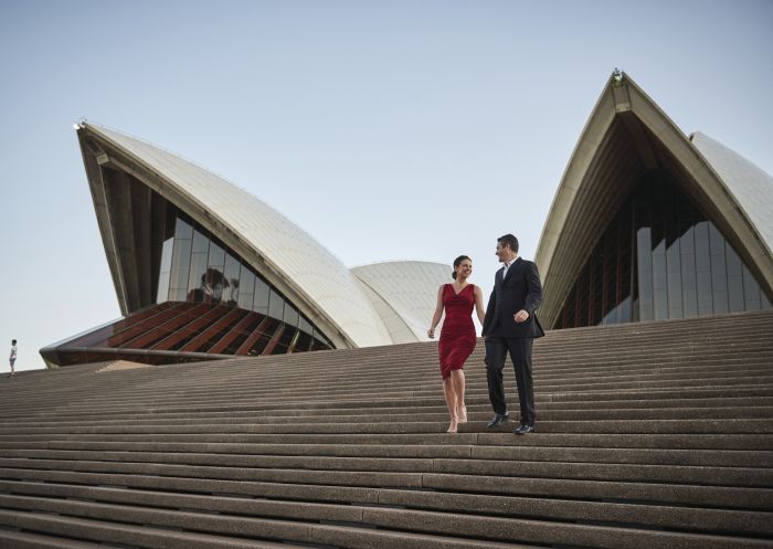 Outside the Sydney Opera House