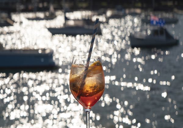 Cocktail served at Manly 16ft Skiff Sailing Club, Manly