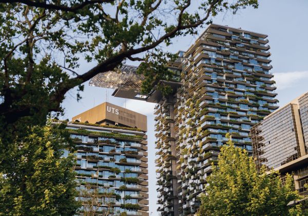 Streetscapes of Central Park buildings in Chippendale, Sydney