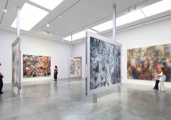 Installation view, Julie Mehretu: A Transcore of the Radical Imaginatory, Museum of Contemporary Art Australia, Sydney, 2024, image courtesy Julie Mehretu © Julie Mehretu, photograph: Zan Wimberley