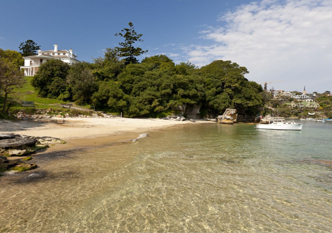 Milk Beach at Vaucluse in  Watsons Bay