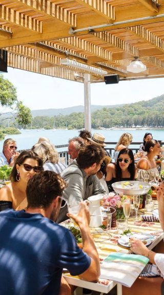 People enjoying the food and drink at The Newport, Sydney North
