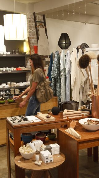 Interior of homewares store, Planet Furniture in Surry Hills