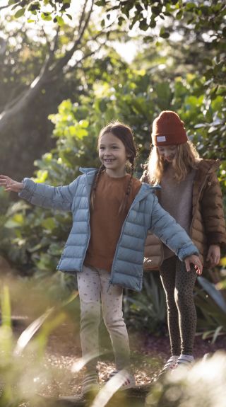 Children enjoying The Ian Potter Children's Wild Play Garden in Centennial Park