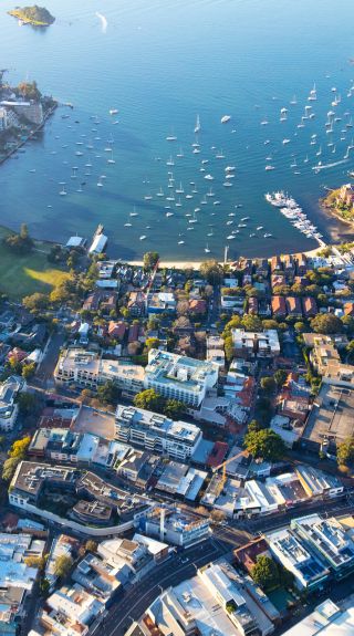 Aerial view of Double Bay, Sydney East