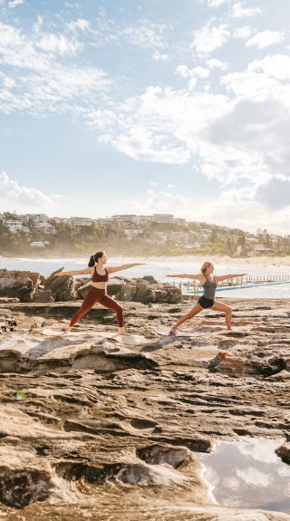 Yoga on Freshwater Beach