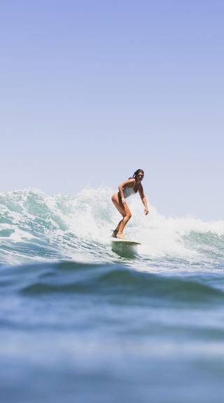 Surfing at Bilgola Beach, Northern Beaches