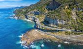 The scenic coastal drive along Sea Cliff Bridge, Clifton