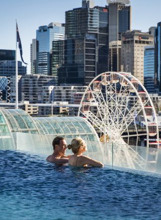 Rooftop Pool at the Sofitel in Sydney Darling Harbour