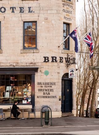 The Lord Nelson Brewery Hotel, Australia's oldest brewery hotel located in The Rocks, Sydney