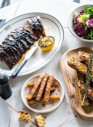 House Smoked Ribs at Firepit Meat & Seafood in Liverpool, Sydney West