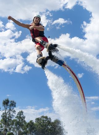 Man enjoying an experience at Jetpack Adventures Sydney, Penrith