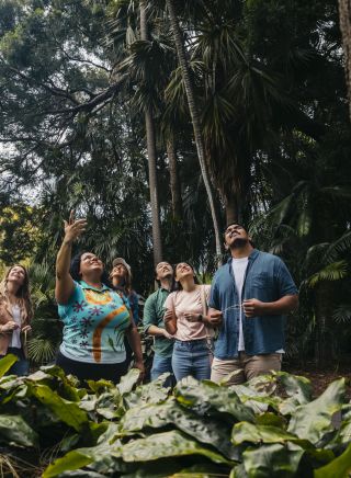 People on a tour with Aboriginal Tour - Royal Botanic Garden Sydney