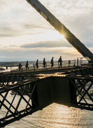 Group on a bridge climb with BridgeClimb, Sydney