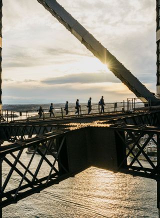 People on bridge climb tour with BridgeClimb, Sydney