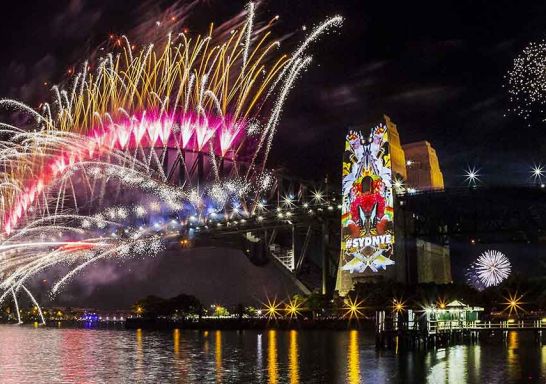 Sydney Harbour Bridge on New Year's Eve