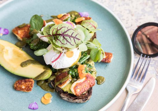 Brunch plate at Girdlers Cafe - Dee Why