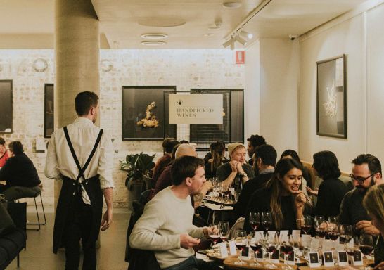 Wine tasting at Handpicked Cellar Door, Chippendale